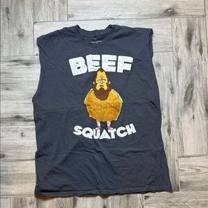 Ripple Junction Beef Squatch Tank Top - Charcoal 2X